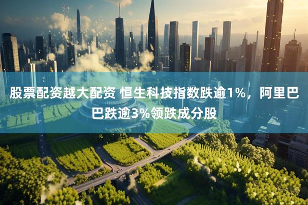 股票配资越大配资 恒生科技指数跌逾1%，阿里巴巴跌逾3%领跌成分股