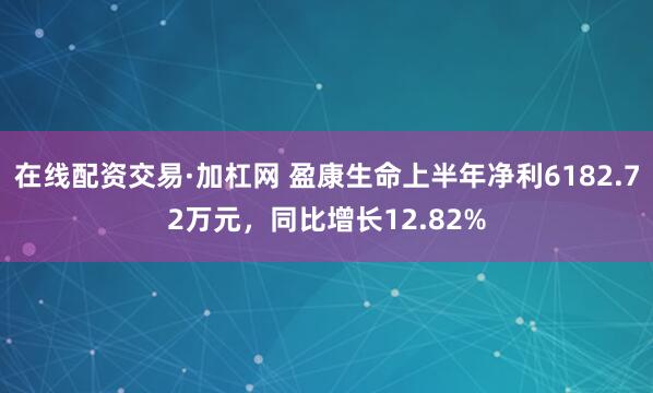 在线配资交易·加杠网 盈康生命上半年净利6182.72万元，同比增长12.82%